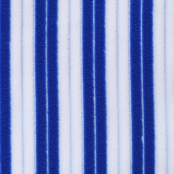 BERLOOK Navy Plush Texture Stripe Halter Bikini Top ONLY 03 - Picture 9 of 10